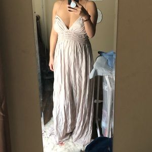 Champagne Maxi dress